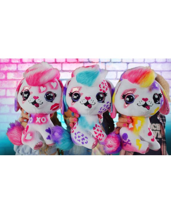AIRBRUSH PLUSH игровой набор мягкая игрушка с аэрографом Щенок, 26 см