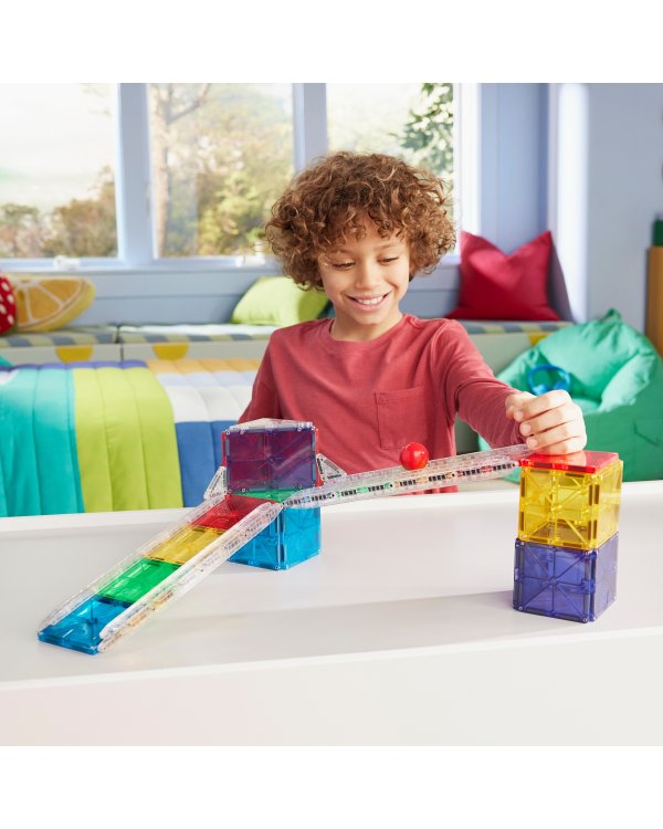 MAGNA-TILES магнитный конструктор Рельсовое ралли, 33 деталей