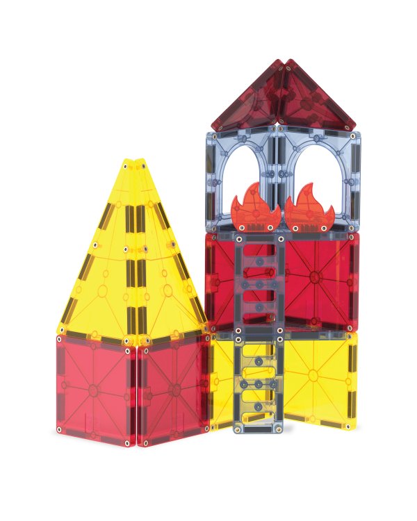 Дополнительное изображение книги «MAGNA-TILES магнитный конструктор Пожарная служба, 27 деталей»