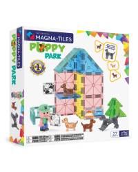 MAGNA-TILES Магнитный конструктор Собачий парк, 27 деталей