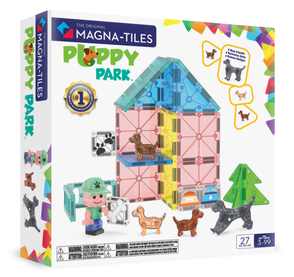 MAGNA-TILES Магнитный конструктор Собачий парк, 27 деталей