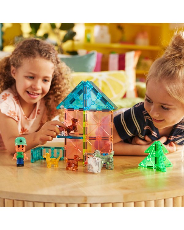 MAGNA-TILES Магнитный конструктор Собачий парк, 27 деталей