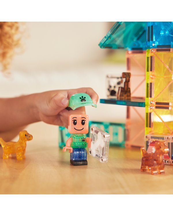 MAGNA-TILES Магнитный конструктор Собачий парк, 27 деталей