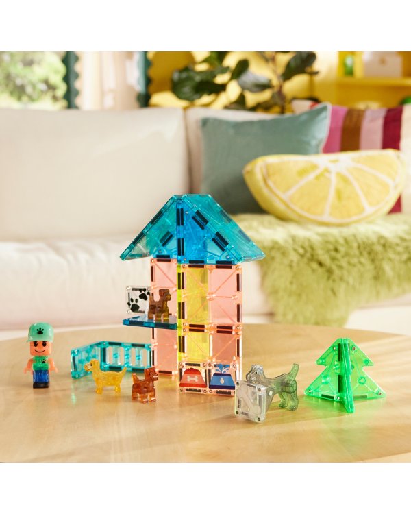 MAGNA-TILES Магнитный конструктор Собачий парк, 27 деталей