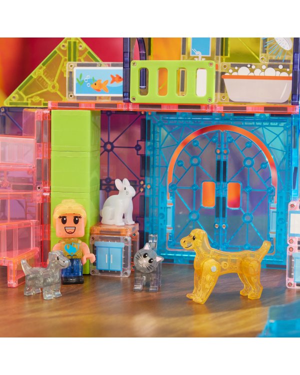 Дополнительное изображение книги «MAGNA-TILES магнитный конструктор Игровой домик для питомцев, 50 деталей»