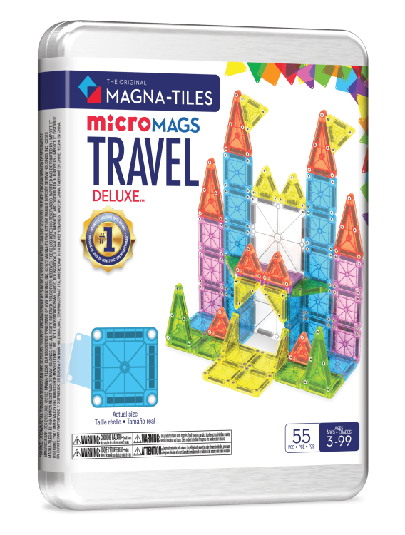 MAGNA-TILES магнитный конструктор Набор для путешествий Deluxe, 55 деталей