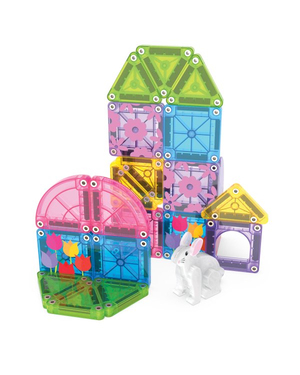 MAGNA-TILES Набор Микромагс компакт "Spring Garden", 24 деталей