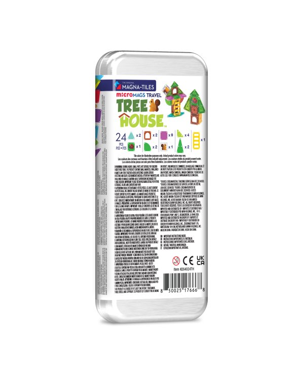 MAGNA-TILES Набор Микромагс компакт "Treehouse", 24 деталей