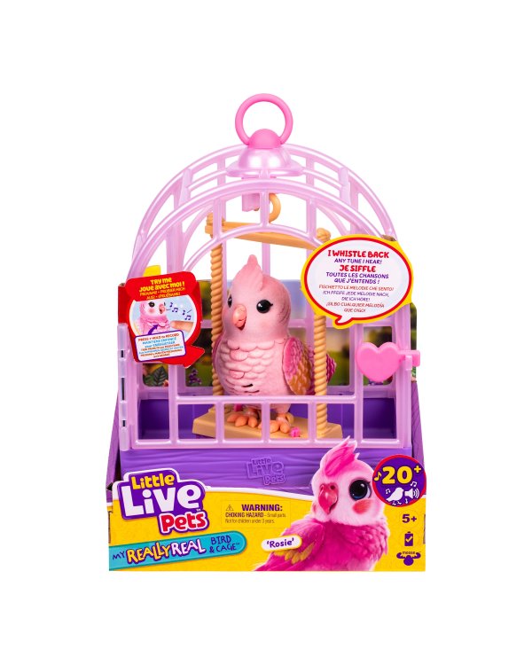 LITTLE LIVE PETS Интерактивная игрушка Птица в клетке