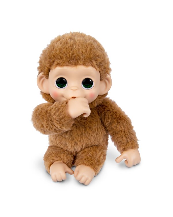 LITTLE LIVE PETS Интерактивная мягкая игрушка Обезьяна Мини, 19 см