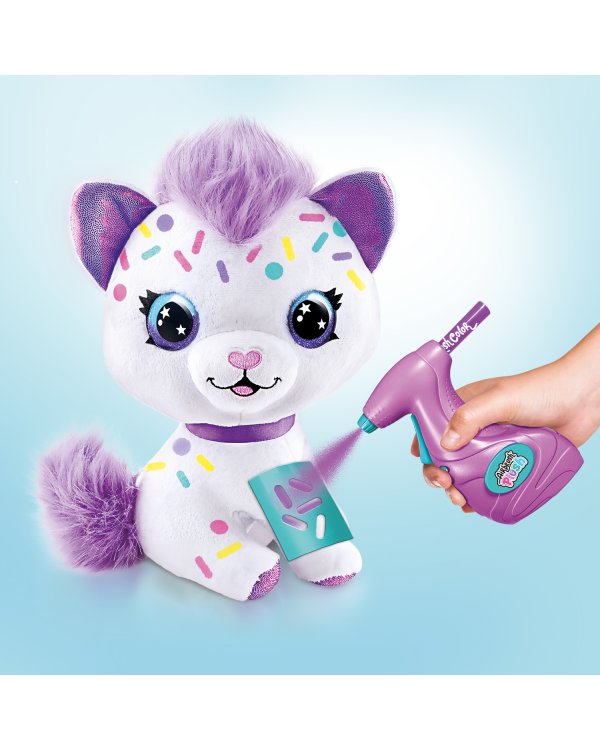 AIRBRUSH PLUSH игровой набор мягкая игрушка с аэрографом Котенок 25, см