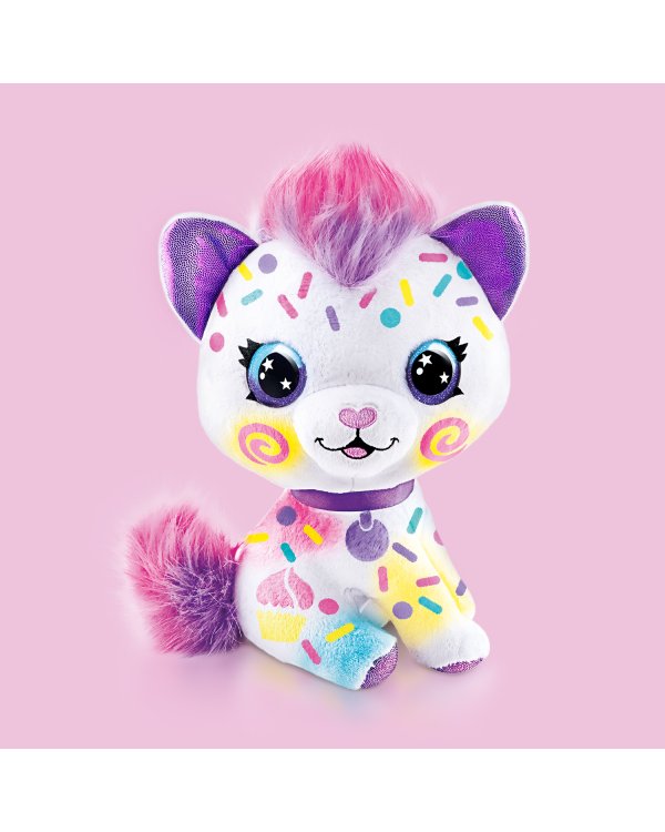 AIRBRUSH PLUSH игровой набор мягкая игрушка с аэрографом Котенок 25, см