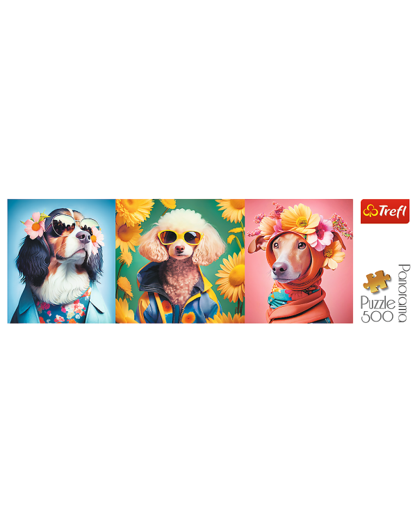 TREFL Пазл панорама Собаки, 500 шт.