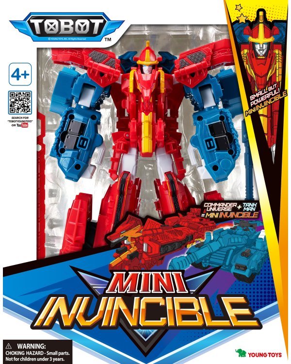 Дополнительное изображение книги «TOBOT Galaxy Detectives трансформирующаяся фигурка Mini Invincible, 23 см»