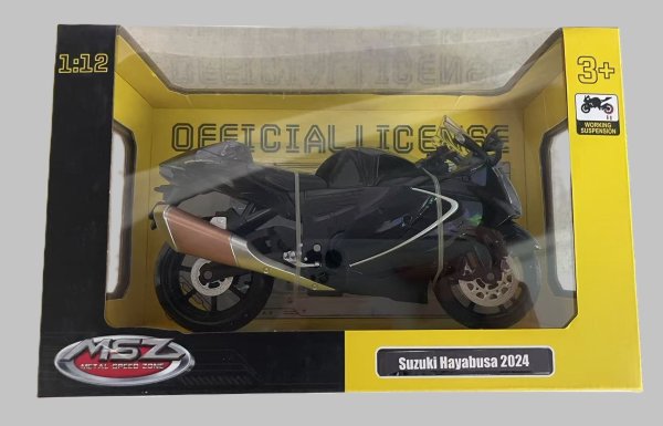 Обложка книги «MSZ Металлическая модель Suzuki Hayabusa 2024, масштаб 1:12»