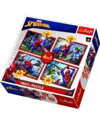 TREFL SPIDER-MAN Комплект пазлов 4в1 Человек-паук