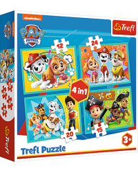 TREFL PAW PATROL Комплект пазлов 4в1 Paw Patrol