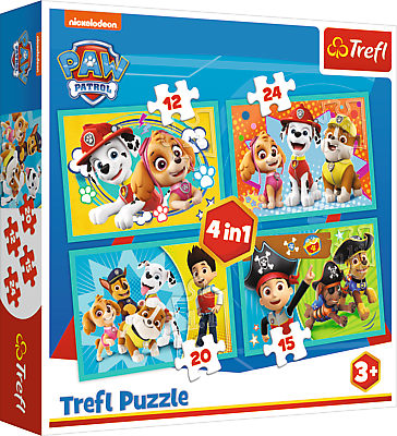 TREFL PAW PATROL Комплект пазлов 4в1 Paw Patrol
