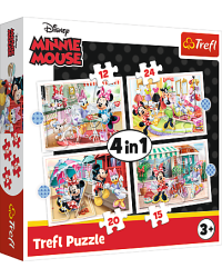 TREFL DISNEY Комплект пазлов 4в1 Минни-Маус