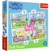TREFL PEPPA PIG Комплект пазлов 4в1 Свинка Пеппа
