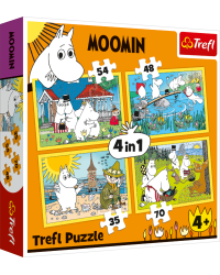 TREFL MOOMIN Комплект пазлов 4в1 Муми-тролли
