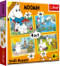 TREFL MOOMIN Комплект пазлов 4в1 Муми-тролли