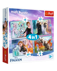 TREFL FROZEN Комплект пазлов 4в1