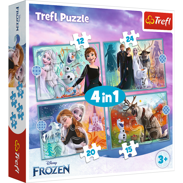 Обложка книги «TREFL FROZEN Комплект пазлов 4в1»