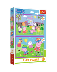TREFL PEPPA PIG Комплект пазлов Свинка Пеппа, 2x24