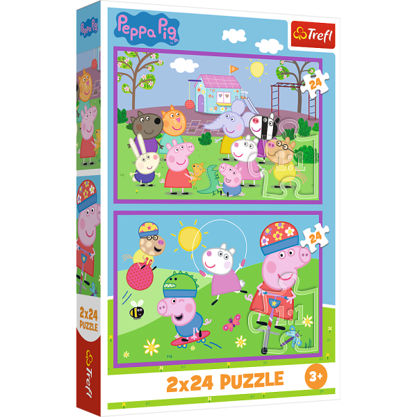 TREFL PEPPA PIG Комплект пазлов Свинка Пеппа, 2x24