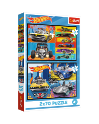TREFL HOT WHEELS Набор пазлов Игрушечные машинки, 2x70 шт.
