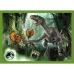 TREFL JURASSIC WORD Комплект пазлов Парк юрского периода 4 в 1: 35 48 54 70 эл.