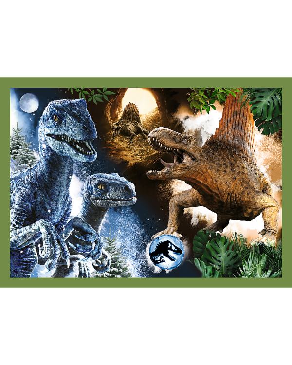TREFL JURASSIC WORD Комплект пазлов Парк юрского периода 4 в 1: 35 48 54 70 эл.