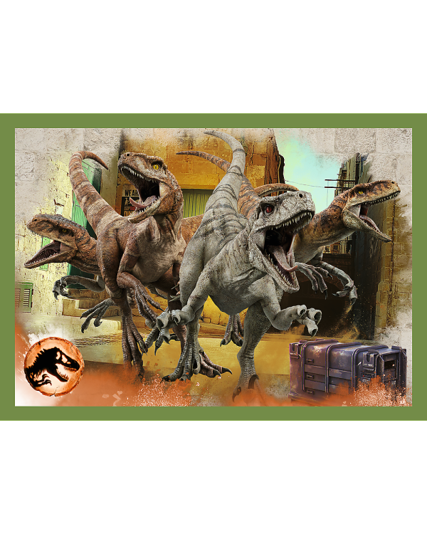TREFL JURASSIC WORD Комплект пазлов Парк юрского периода 4 в 1: 35 48 54 70 эл.