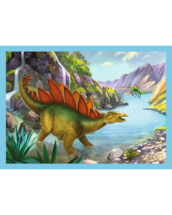 TREFL Комплект пазлов Динозавры 4 в 1: 12 15 20 24 эл.