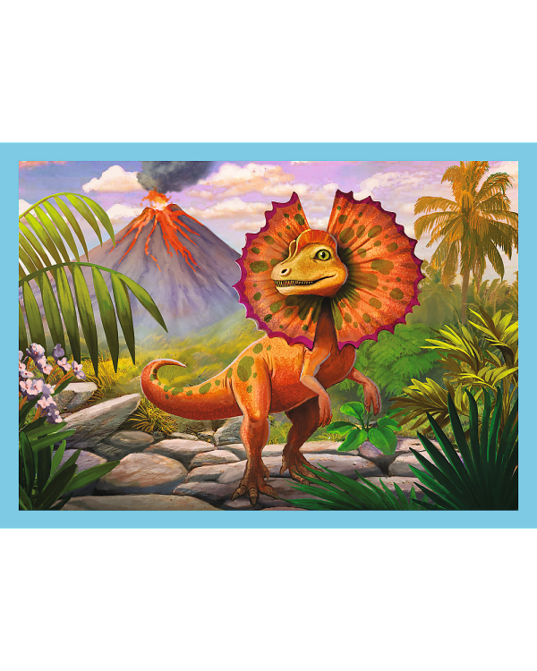 TREFL Комплект пазлов Динозавры 4 в 1: 12 15 20 24 эл.