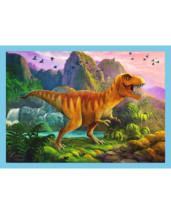 TREFL Комплект пазлов Динозавры 4 в 1: 12 15 20 24 эл.