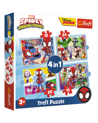 TREFL SPIDER-MAN Комплект пазлов Человек-паук (4 in 1) Спайди