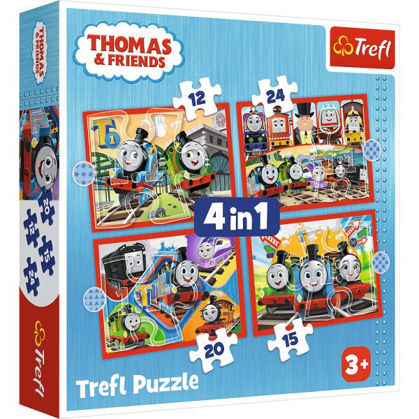 TREFL THOMAS & FRIENDS Комплект пазлов 4в1 Thomas
