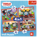 TREFL THOMAS & FRIENDS Комплект пазлов 4в1 Thomas