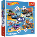 TREFL HOT WHEELS Комплект пазлов 4в1