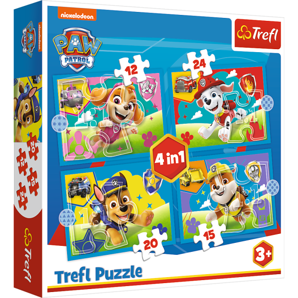 TREFL PAW PATROL Комплект пазлов 4в1 Paw Patrol