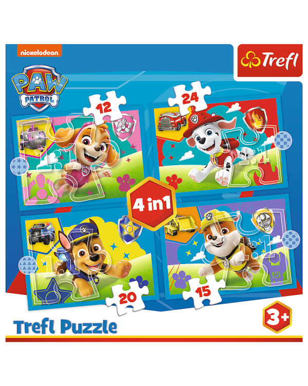 TREFL PAW PATROL Комплект пазлов 4в1 Paw Patrol