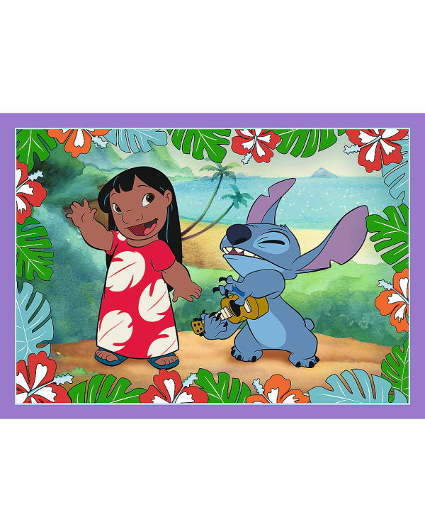 TREFL DISNEY STITCH Комплект пазлов 4в1