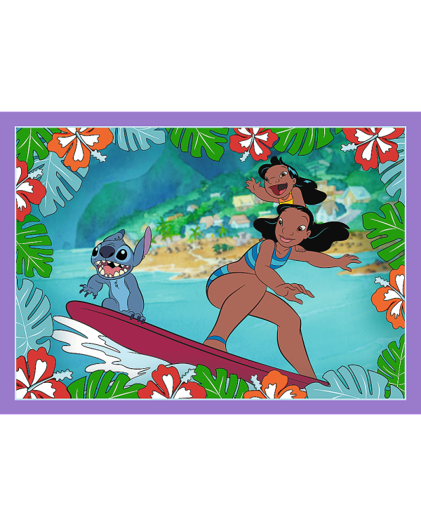 TREFL DISNEY STITCH Комплект пазлов 4в1