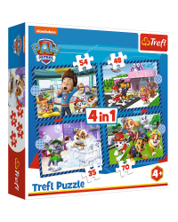 TREFL PAW PATROL Комплект пазлов Щенячий патруль 4в1