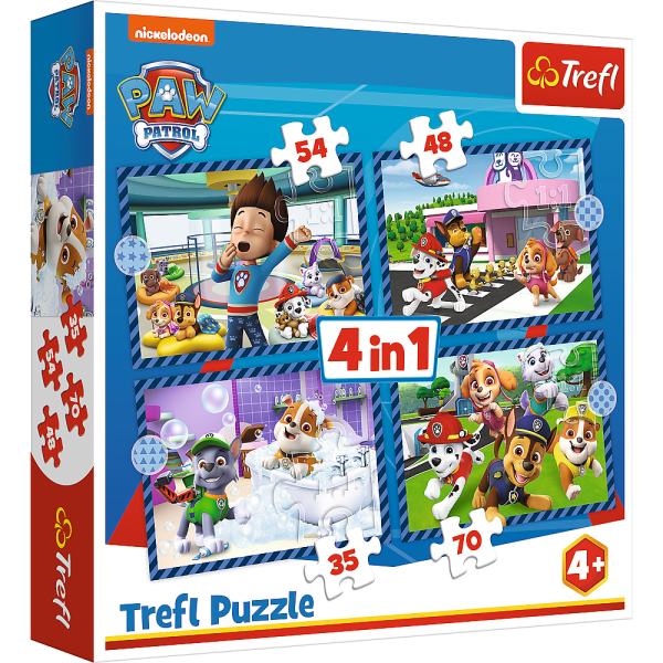 TREFL PAW PATROL Комплект пазлов Щенячий патруль 4в1