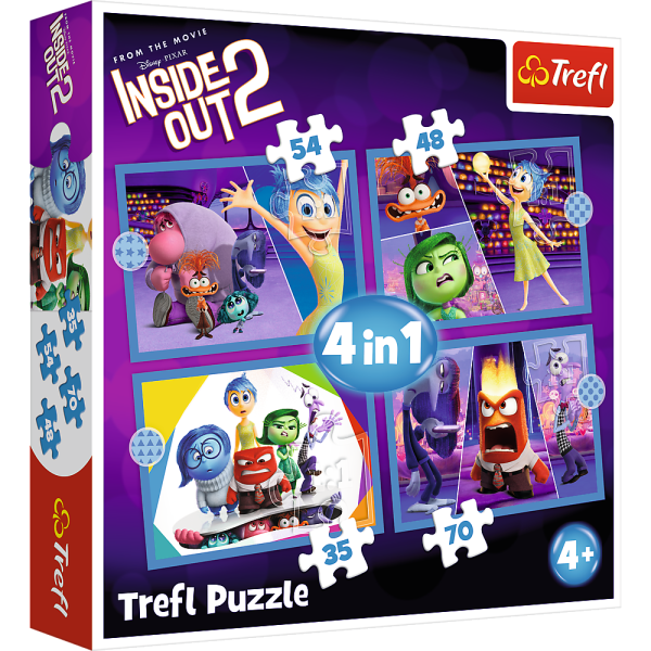 TREFL DISNEY Inside Out 2 Комплект пазлов 4в1