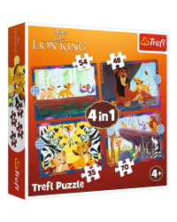 TREFL DISNEY Комплект пазлов 4в1 Король Лев