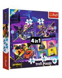 TREFL BATWHEELS Комплект пазлов 4в1 Бэтколёса